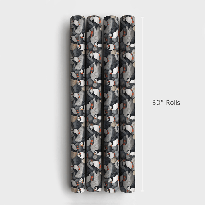 Puffin Around - Wrapping Paper - Aspen & Arlo
