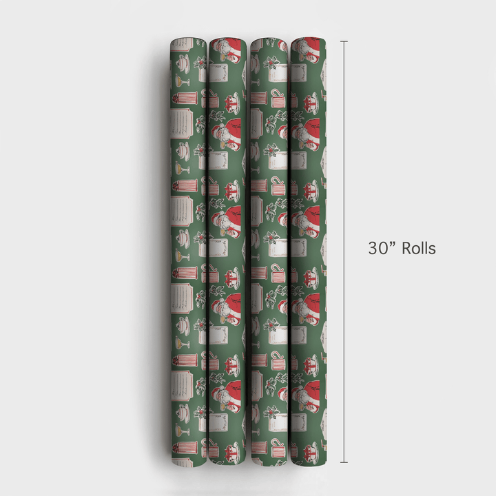 A Tinsel Toast - Wrapping Paper - Aspen & Arlo
