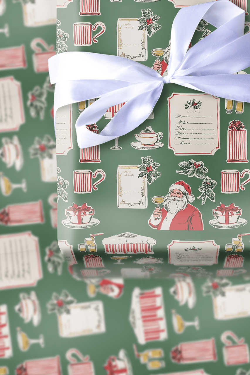 A Tinsel Toast - Wrapping Paper - Aspen & Arlo