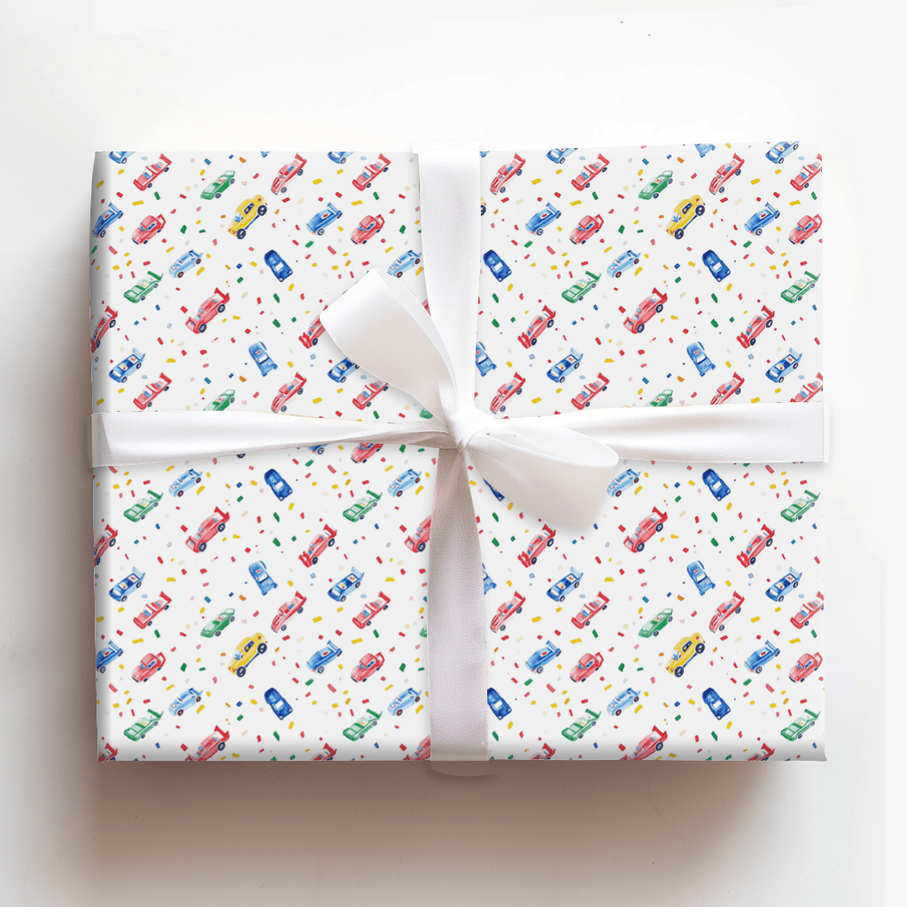 Confetti on the Track - Wrapping Paper - Aspen & Arlo