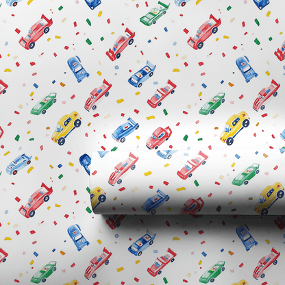 Confetti on the Track - Wrapping Paper - Aspen & Arlo