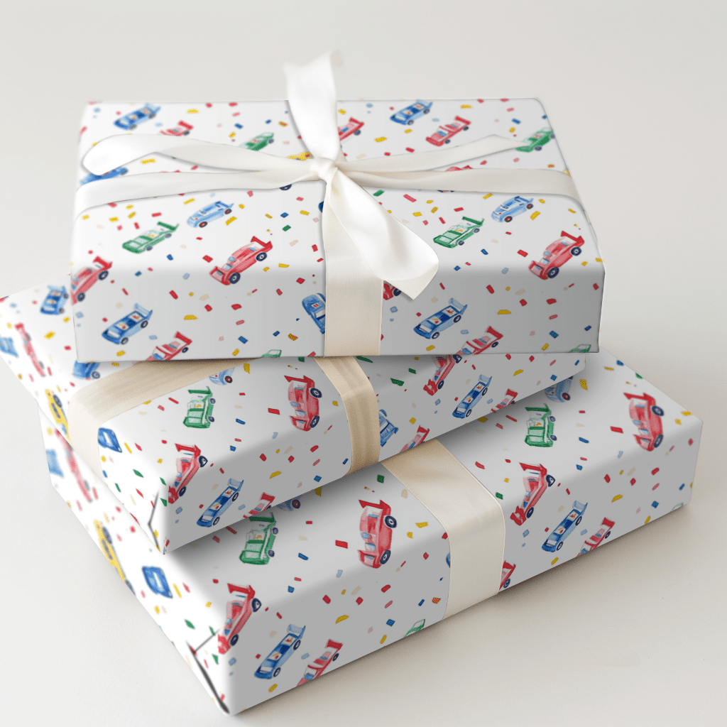 Confetti on the Track - Wrapping Paper - Aspen & Arlo