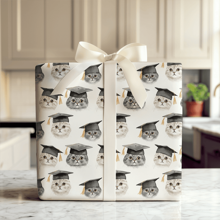 Cats Commencement - Wrapping Paper - Aspen & Arlo