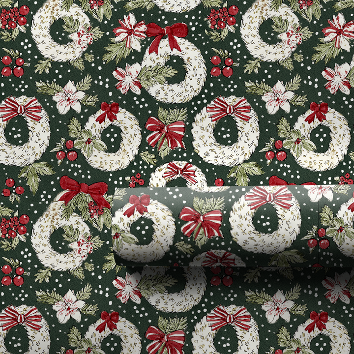 Snowy Wreath Chinoiserie