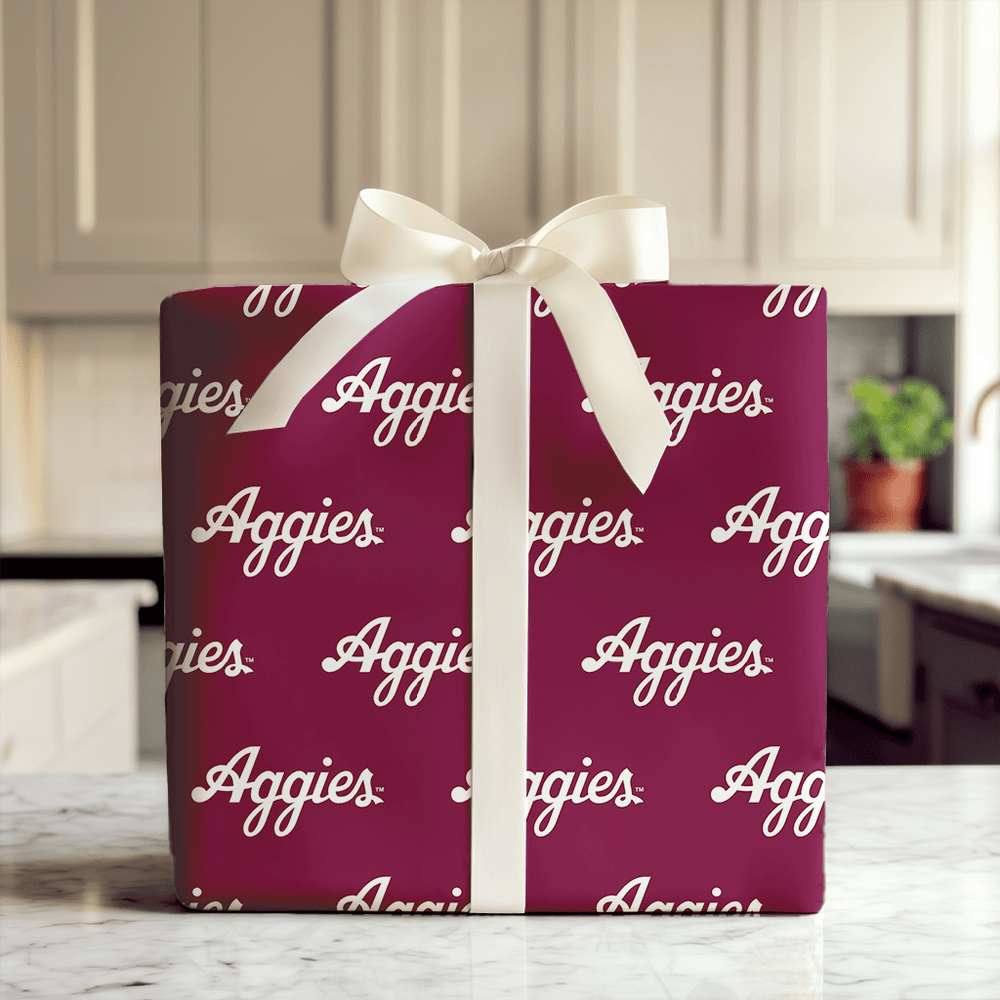 Aggies Letters - Wrapping Paper - Aspen & Arlo