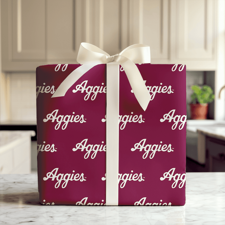Aggies Letters - Wrapping Paper - Aspen & Arlo