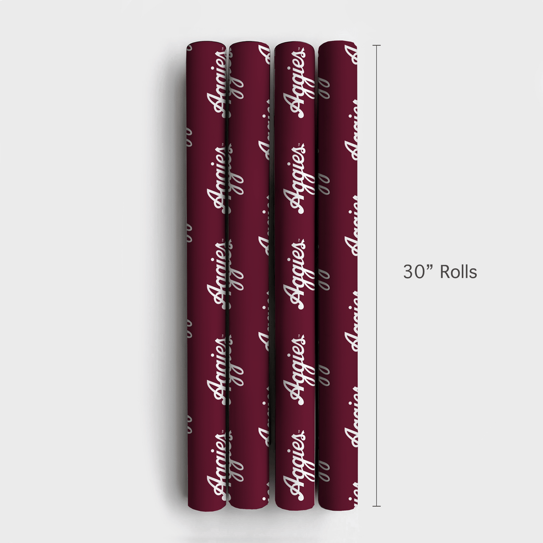 Aggies Letters - Wrapping Paper - Aspen & Arlo
