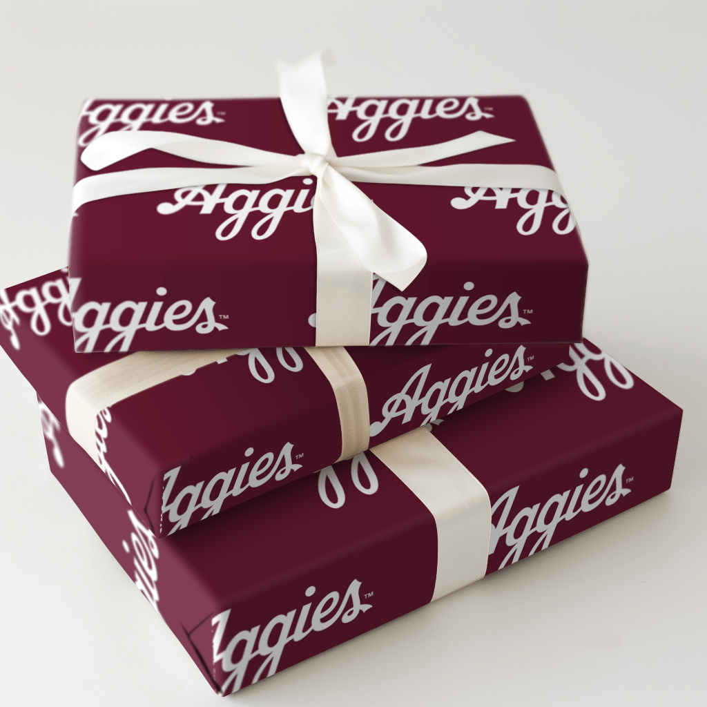Aggies Letters - Wrapping Paper - Aspen & Arlo