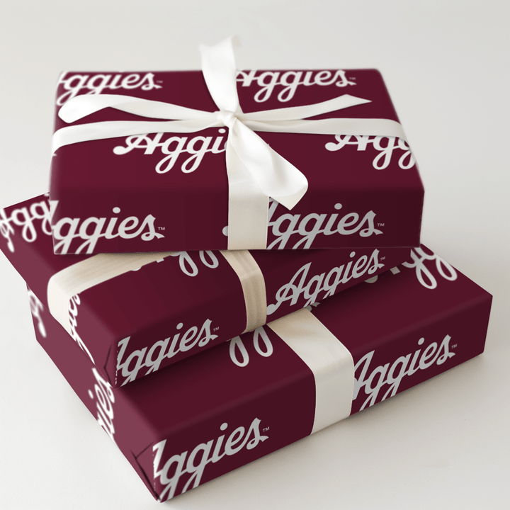Aggies Letters - Wrapping Paper - Aspen & Arlo