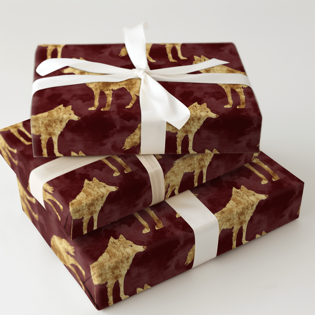 Lone Wolf - Wrapping Paper - Aspen & Arlo