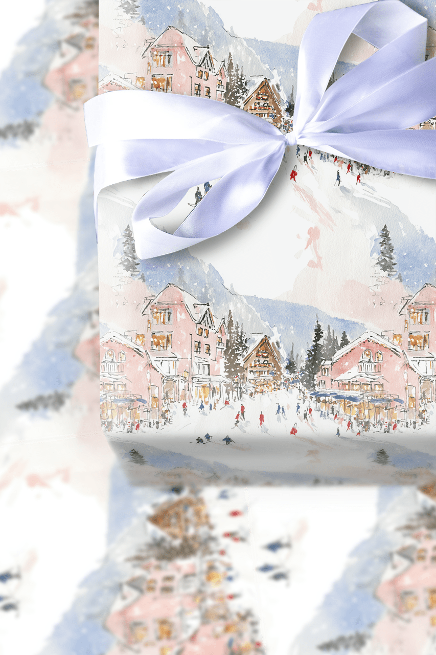 Lodge Village - Wrapping Paper - Aspen & Arlo