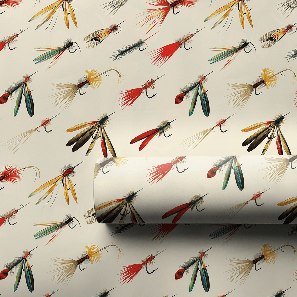 Fly Fishing Away - Wrapping Paper - Aspen & Arlo