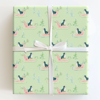 Bernese Sleigh - Wrapping Paper - Aspen & Arlo