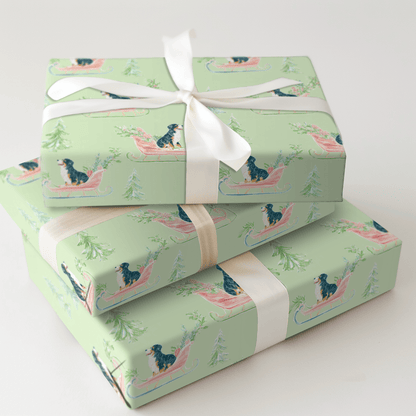 Bernese Sleigh - Wrapping Paper - Aspen & Arlo