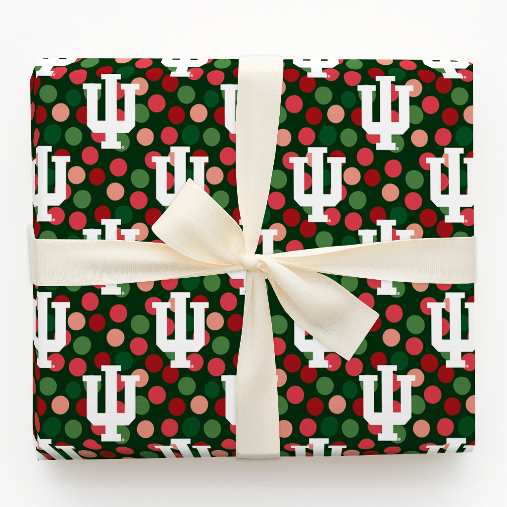 Indiana Christmas Dots - Wrapping Paper - Aspen & Arlo