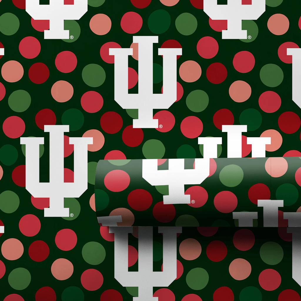 Indiana Christmas Dots - Wrapping Paper - Aspen & Arlo