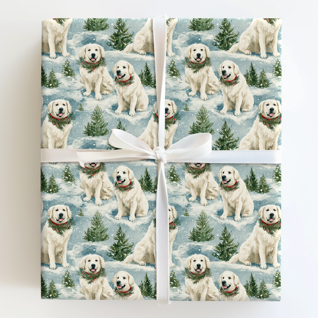 Great Pyrenees in the Snow