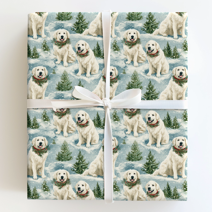 Great Pyrenees in the Snow