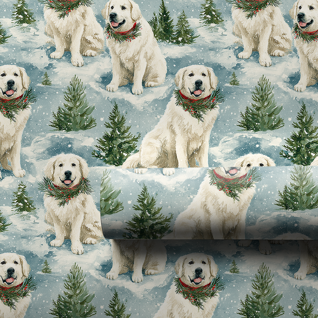 Great Pyrenees in the Snow