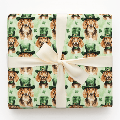 Leprechaun Dachshund - Wrapping Paper - Aspen & Arlo