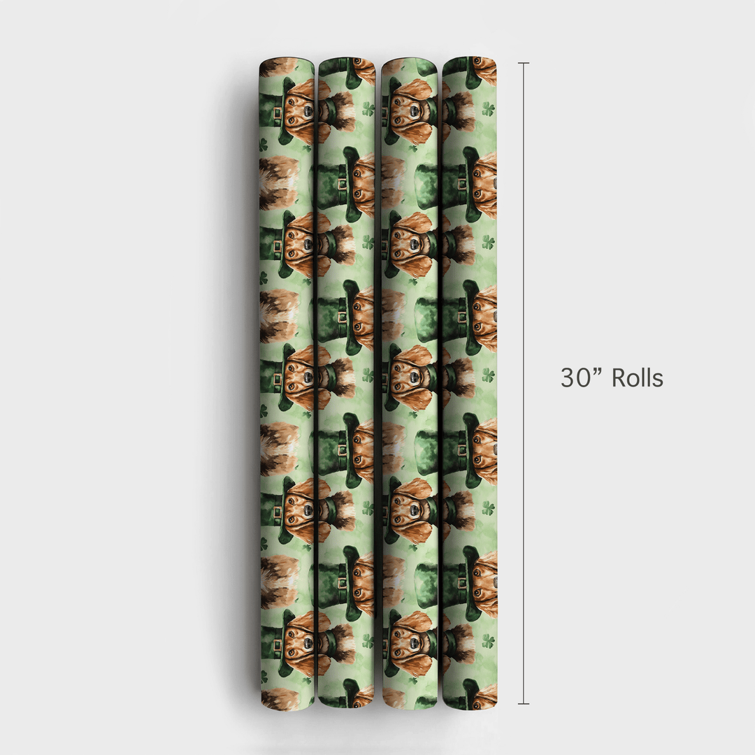 Leprechaun Dachshund - Wrapping Paper - Aspen & Arlo