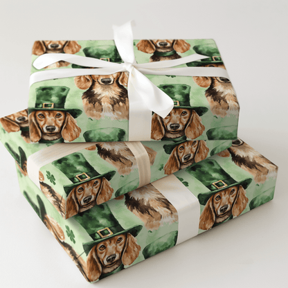 Leprechaun Dachshund - Wrapping Paper - Aspen & Arlo