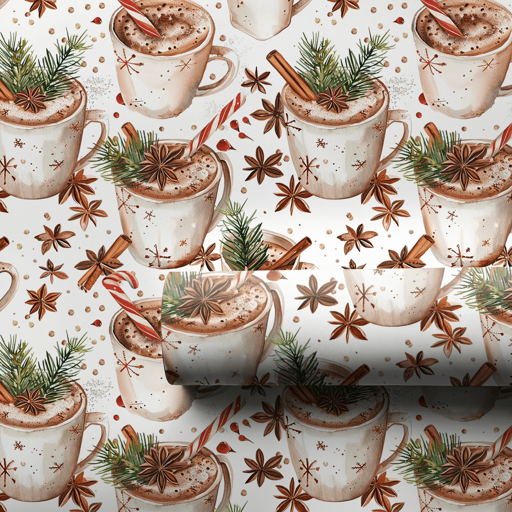 Warm Cup of Cocoa - Wrapping Paper - Aspen & Arlo