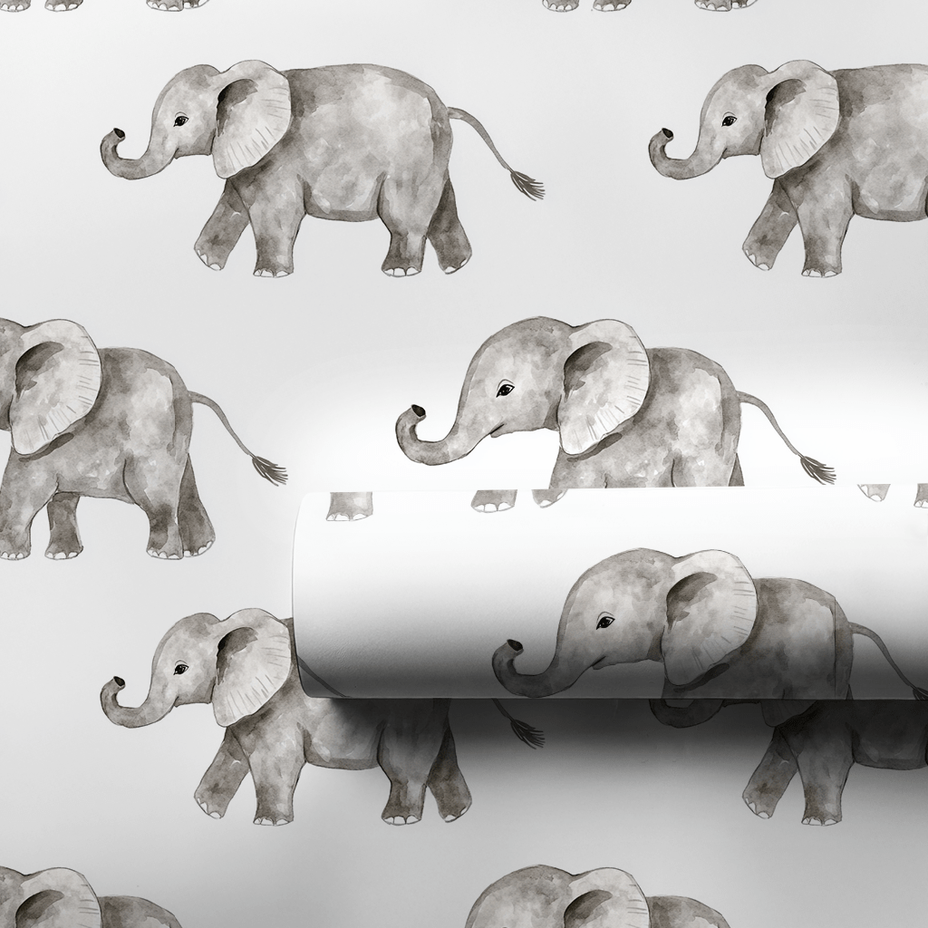 Elephants Never Forget the Cake - Wrapping Paper - Aspen & Arlo