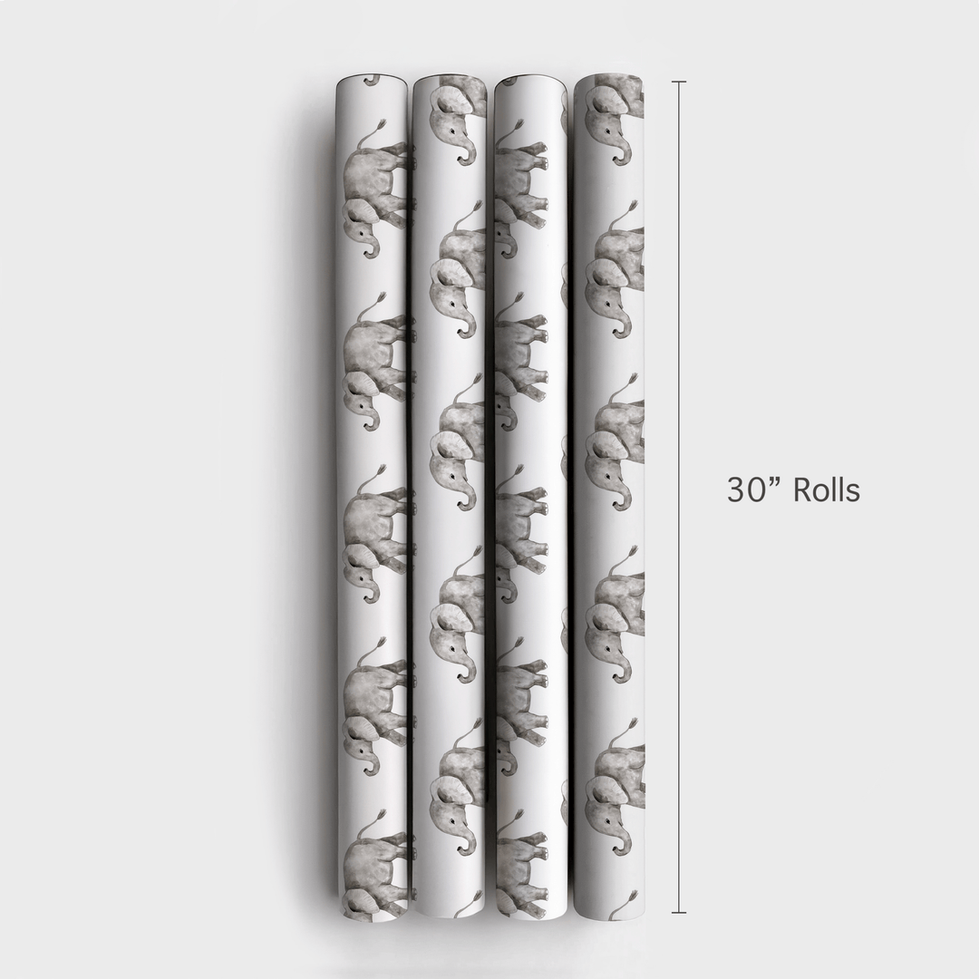 Elephants Never Forget the Cake - Wrapping Paper - Aspen & Arlo