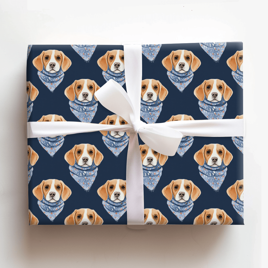 Bundle Up with the Beagle - Wrapping Paper - Aspen & Arlo