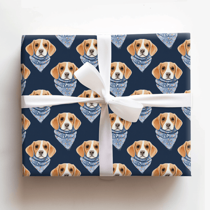 Bundle Up with the Beagle - Wrapping Paper - Aspen & Arlo