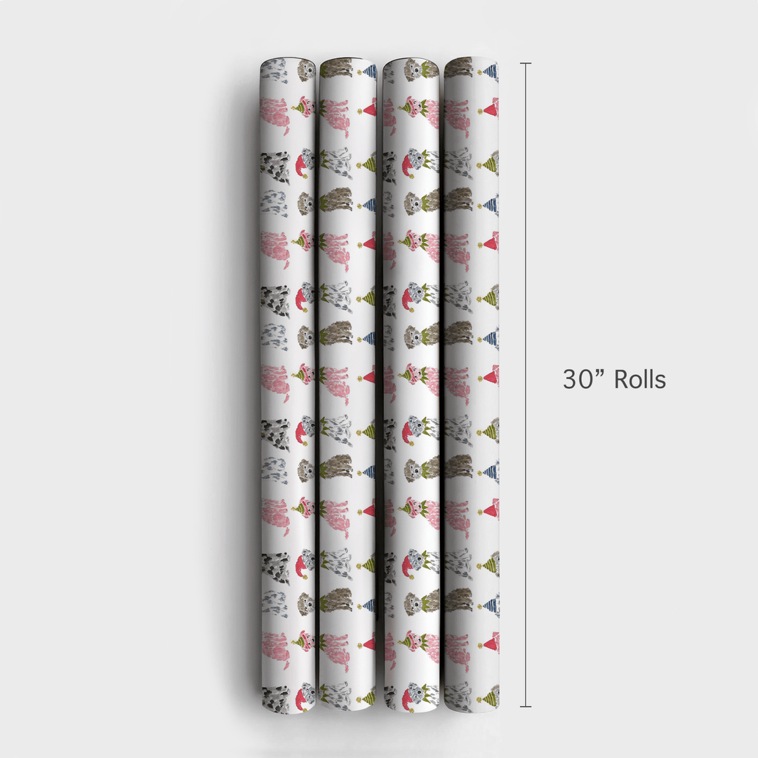 Elf Pups - Wrapping Paper - Aspen & Arlo