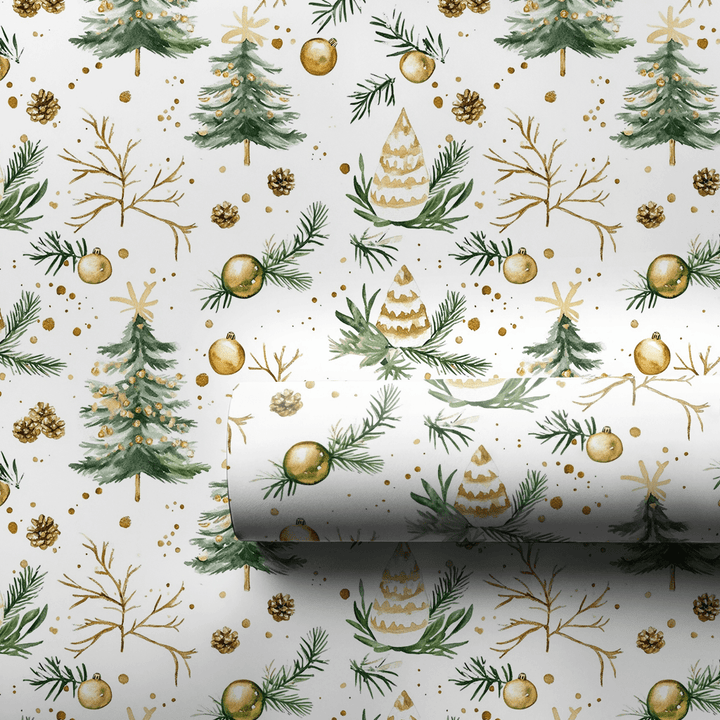 Sweet Golden Greetings - Wrapping Paper - Aspen & Arlo