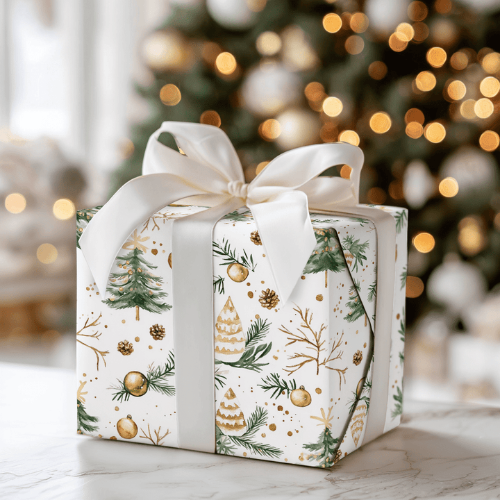 Sweet Golden Greetings - Wrapping Paper - Aspen & Arlo