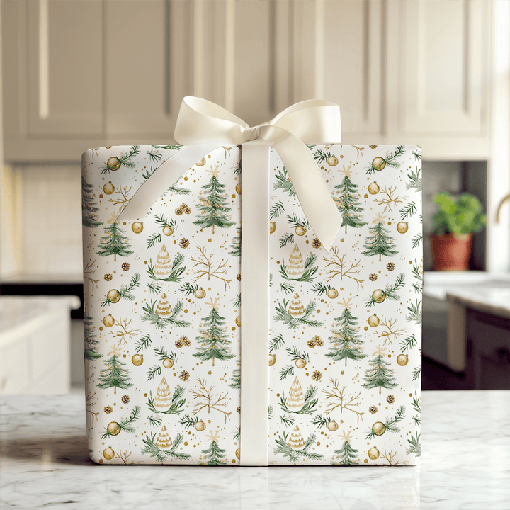 Sweet Golden Greetings - Wrapping Paper - Aspen & Arlo