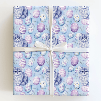 Purple Easter Kitty - Wrapping Paper - Aspen & Arlo