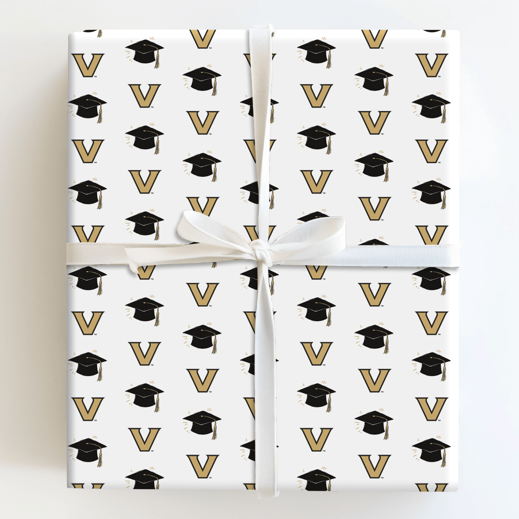 Hats off at Vanderbilt - Wrapping Paper - Aspen & Arlo