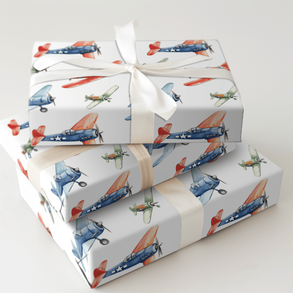 Airborne Adventures - Wrapping Paper - Aspen & Arlo