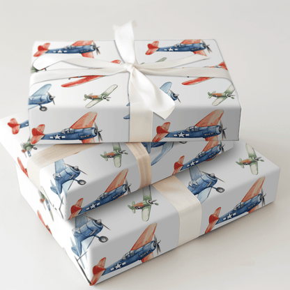 Airborne Adventures - Wrapping Paper - Aspen & Arlo