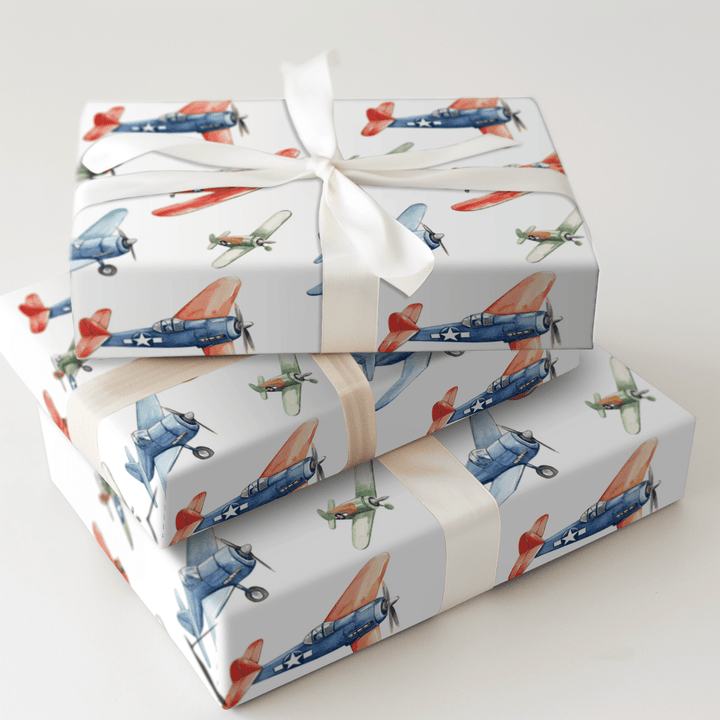 Airborne Adventures - Wrapping Paper - Aspen & Arlo