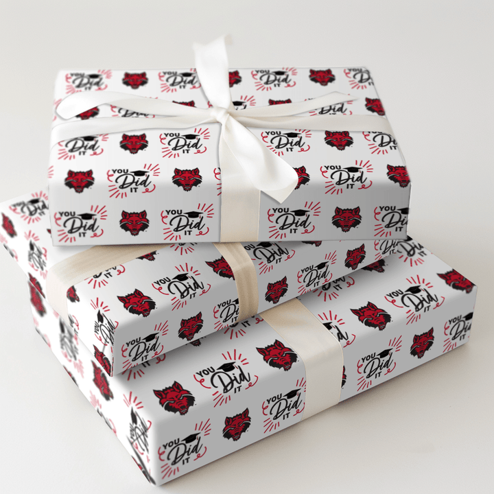 You Did It A State - Wrapping Paper - Aspen & Arlo