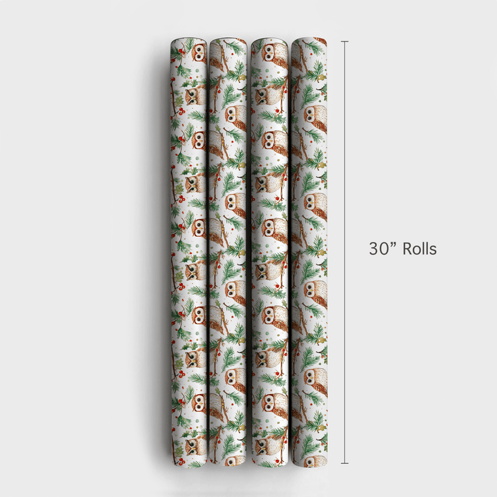 Hooting Holidays - Wrapping Paper - Aspen & Arlo