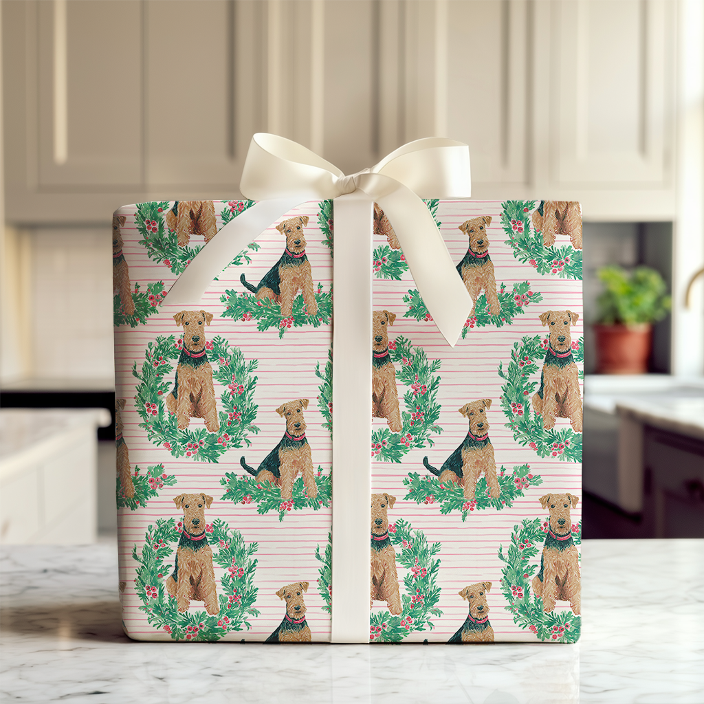 Merry and Bright Airedale Terrier