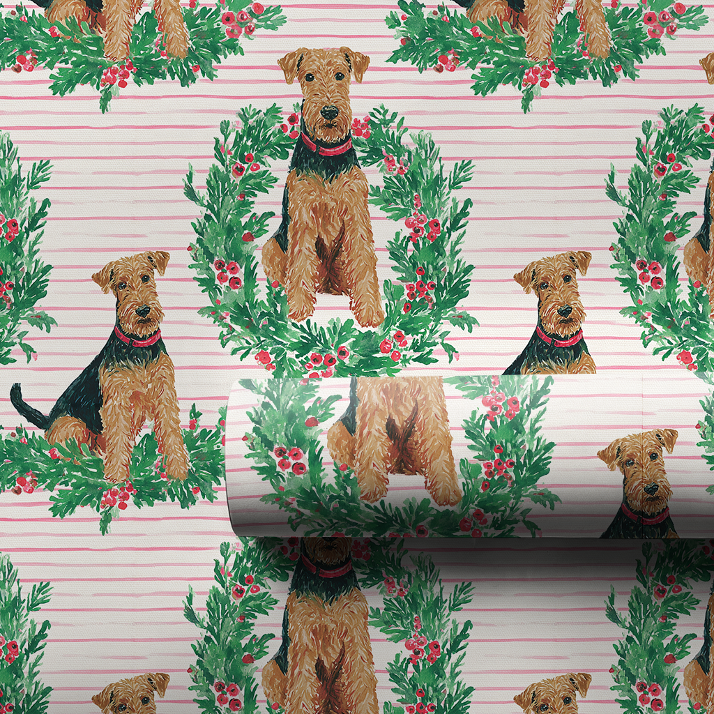 Merry and Bright Airedale Terrier