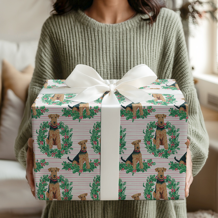 Merry and Bright Airedale Terrier