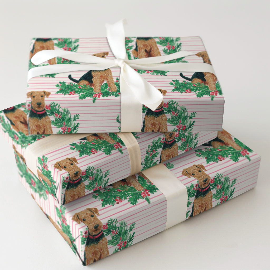 Merry and Bright Airedale Terrier
