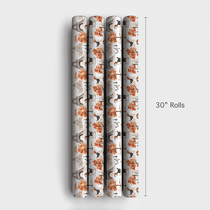 Paris with the Beagles - Wrapping Paper - Aspen & Arlo