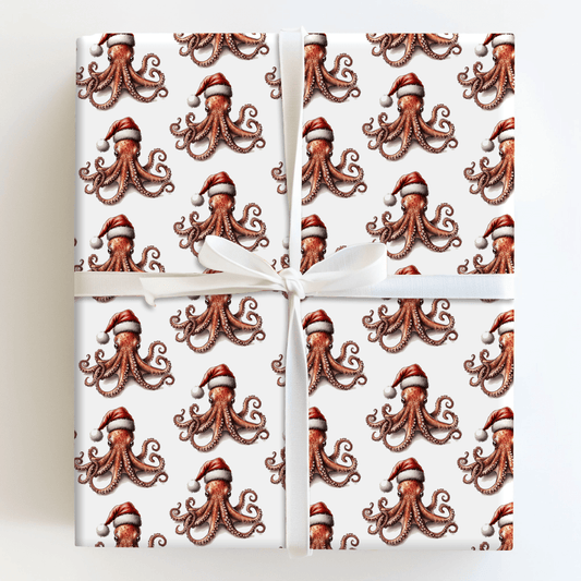 Octoclaus - Wrapping Paper - Aspen & Arlo
