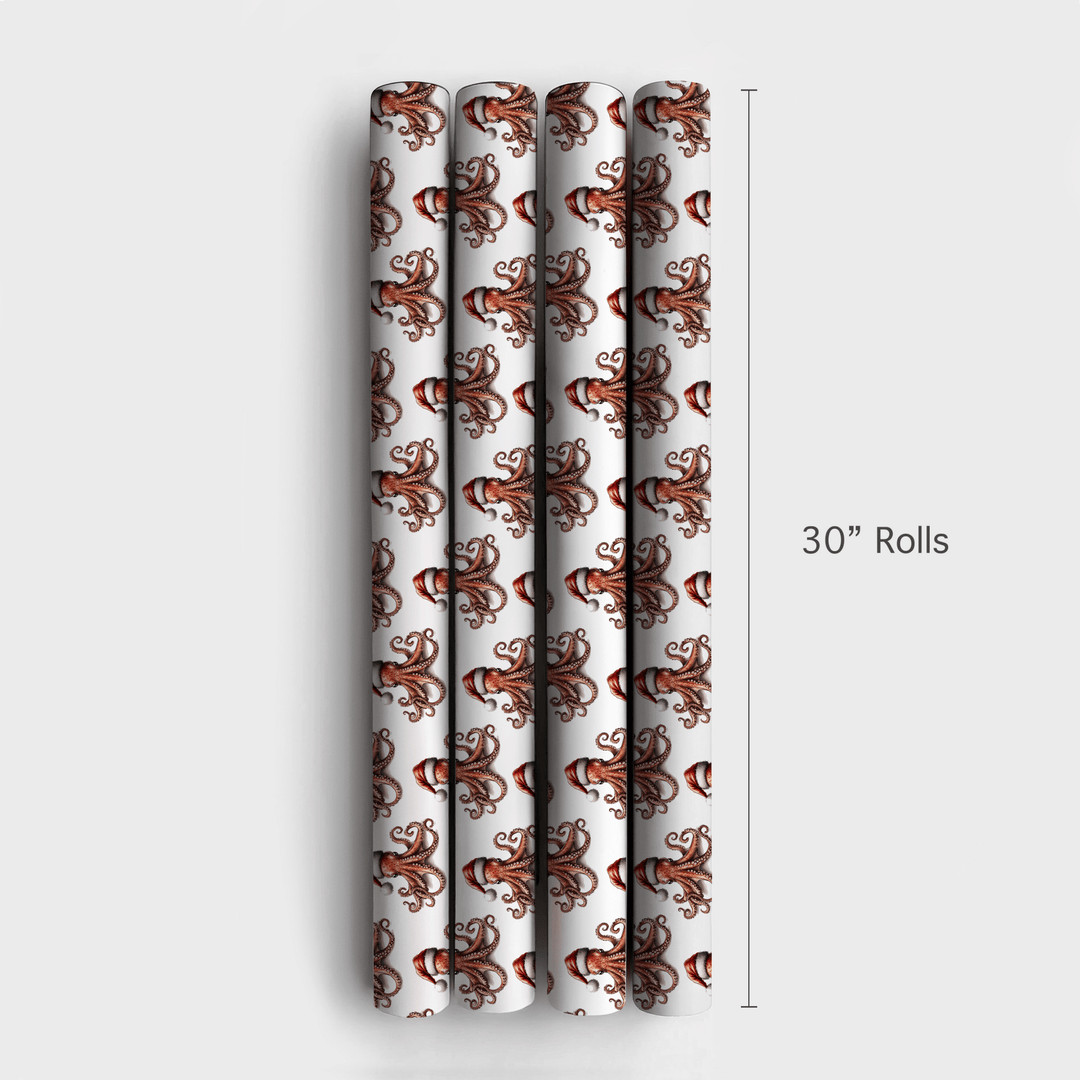 Octoclaus - Wrapping Paper - Aspen & Arlo