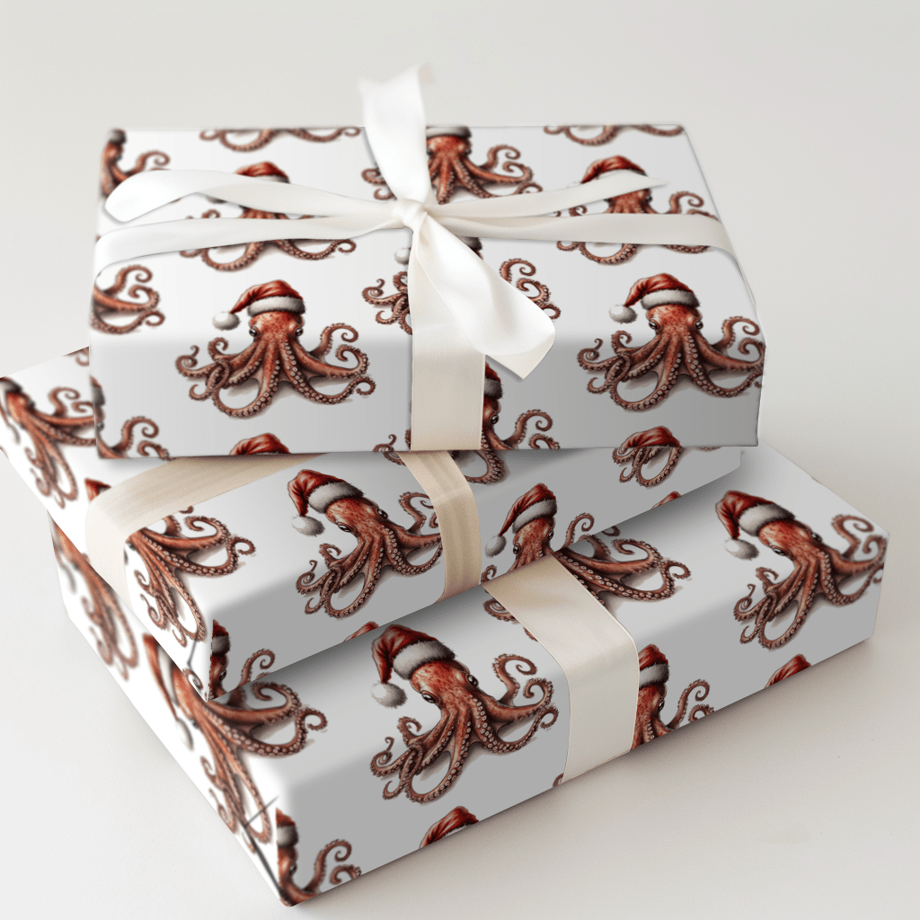 Octoclaus - Wrapping Paper - Aspen & Arlo